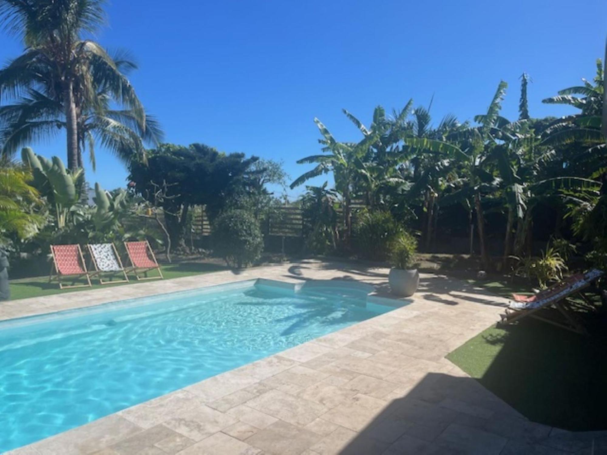 סן-לו La Bananeraie Apt 35M2 Piscine Jardin Tropical Parking Prive מראה חיצוני תמונה